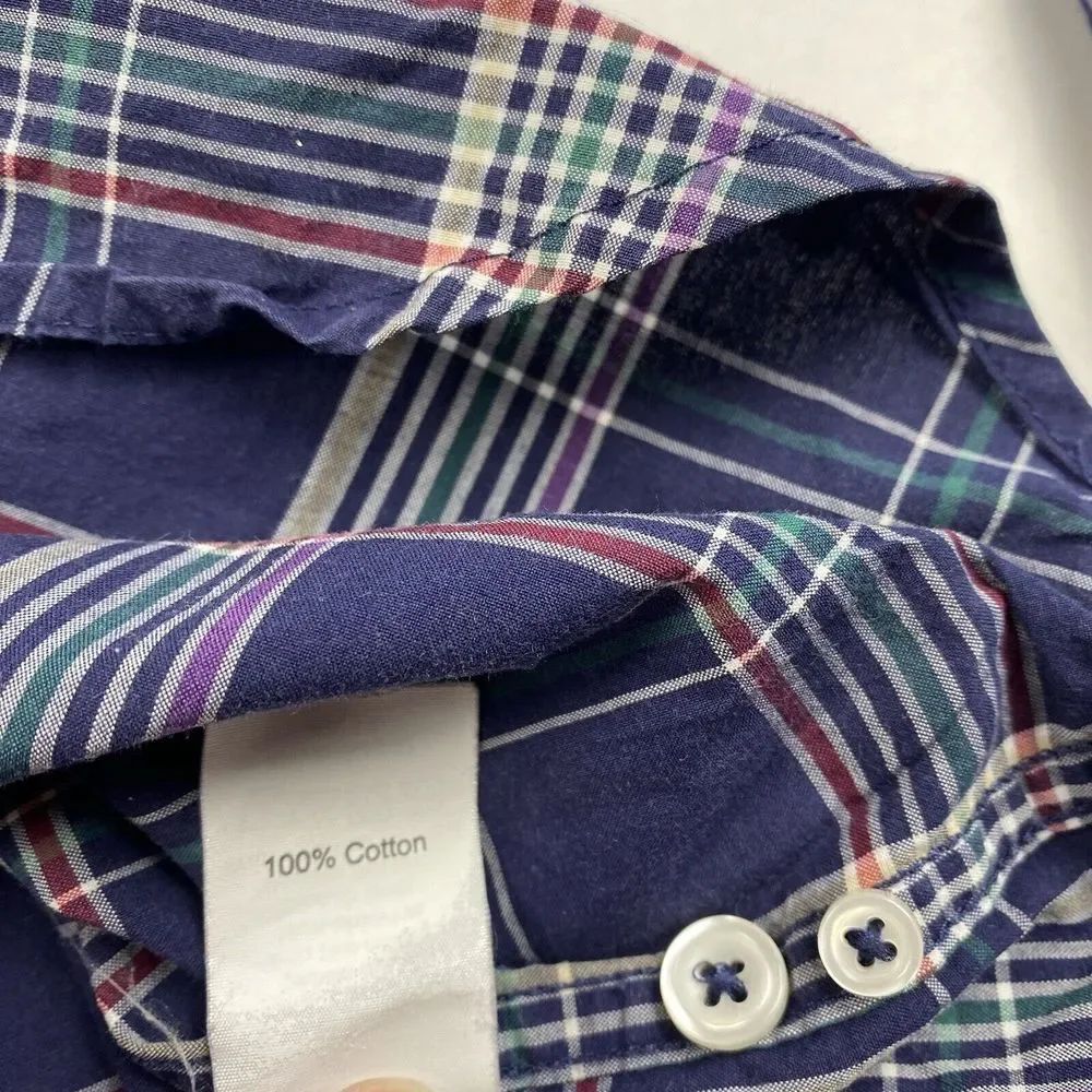 J. Crew Men's Shirt‎ Size Small Tartan Plaid Long Sleeve Button Front Collared